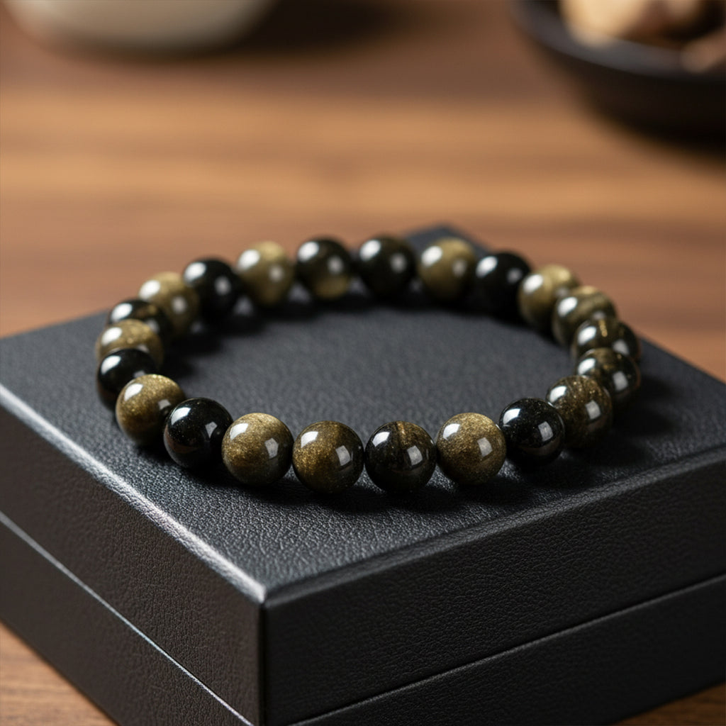 ZOA Gold Obsidian Bracelet