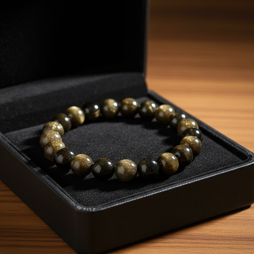 ZOA Gold Obsidian Bracelet
